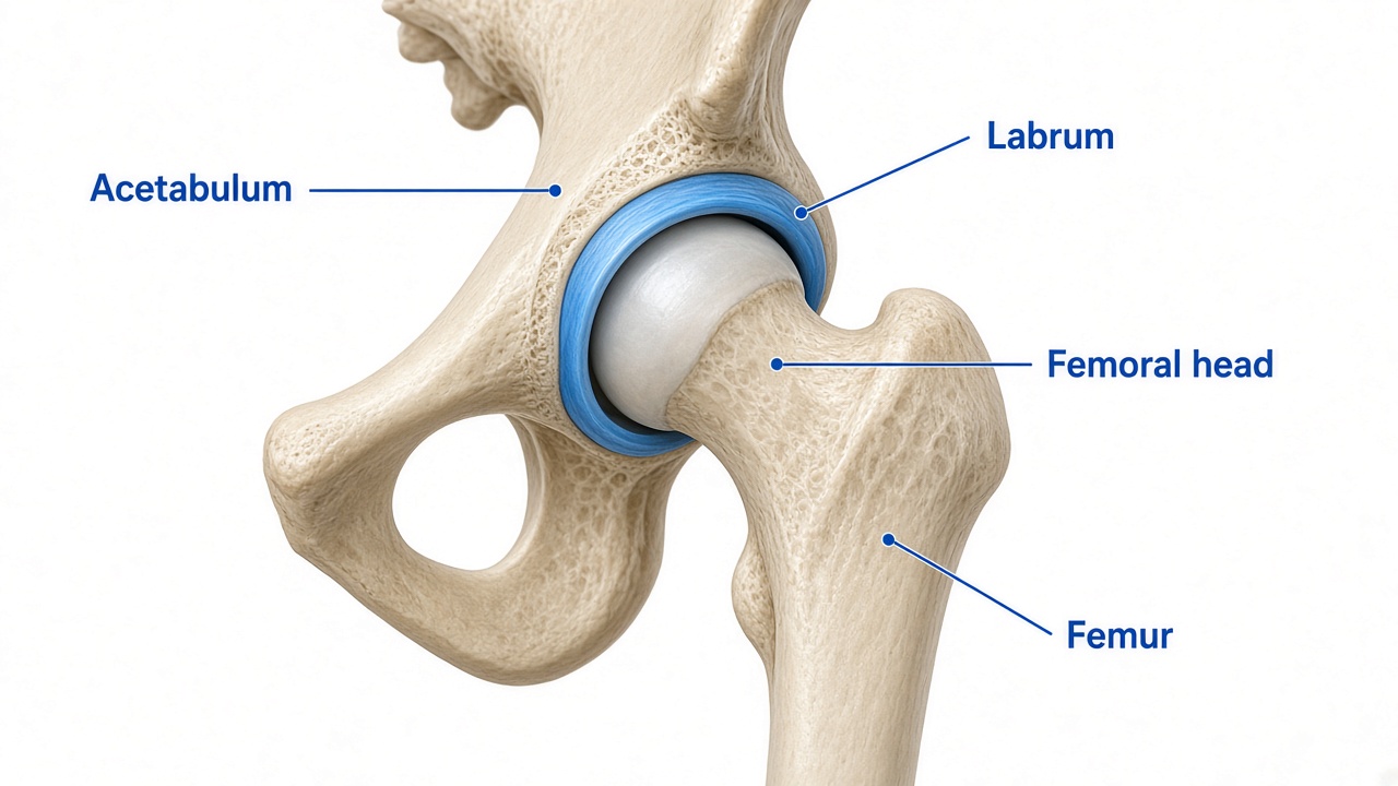 Hip surgery in Dallas — joint diagram