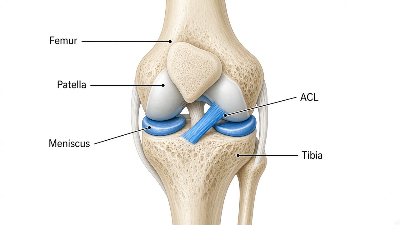 Knee surgery in Dallas — joint diagram